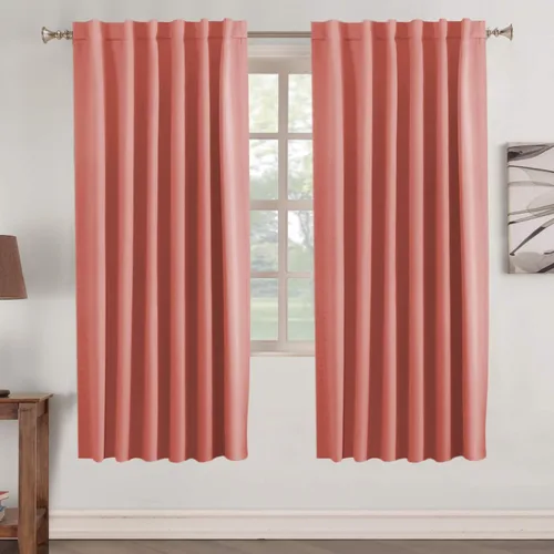 Miniatura 55 de Turquoize Cortinas Opacas para Tratamiento de Ventana con Trabillas Traseras para Sala de Estar/Dormitorio, Tratamientos de Ventana con Aislamiento