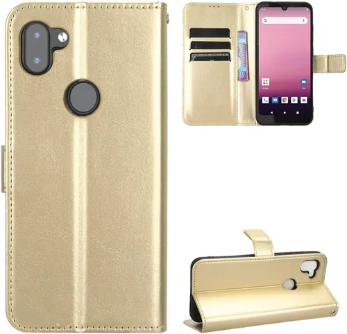 Miniatura 28 de Funda para Boost Mobile Celero 5G + Funda de piel con tapa para Boost Mobile Celero 5G Plus, color negro