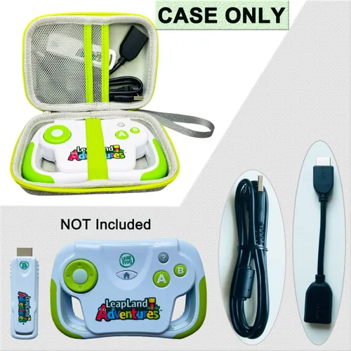 Miniatura 2 de JCHPINE Estuche rígido de transporte para Leapfrog LeapLand Adventures Learning Video Games, soporte protector de almacenamiento para HDMI Game