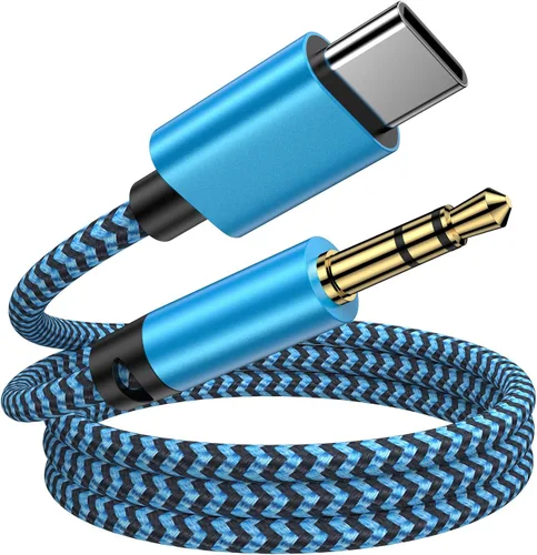 Miniatura 9 de Cable USB a 3.5mm Audio Aux, 0.9m Adaptador USB Macho a AUX Macho TRS Cable de Audio Trenzado Estéreo para Auriculares, Altavoces, PC, Laptop, Negro