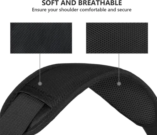 Miniatura 2 de Ytonet Correa para el hombro, correa de hombro acolchada universal ajustable de 52 pulgadas para laptop, cinturón cómodo de repuesto con ganchos