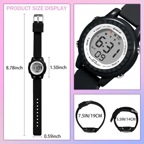 Miniatura 39 de Relojes para niñas y niños, relojes LED impermeables para niños - Los mejores regalos para niños