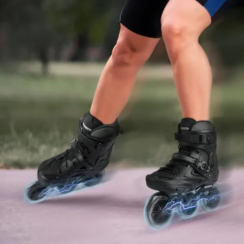 Miniatura 6 de Patines en línea para hombres y mujeres, patines de 3 ruedas para hombres y mujeres, patines de carreras de velocidad en línea de alto rendimiento