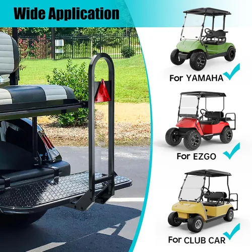Miniatura 5 de 10L0L Barra de agarre para asiento trasero de carrito de golf, barandilla de seguridad resistente para seguridad del asiento trasero del pasajero