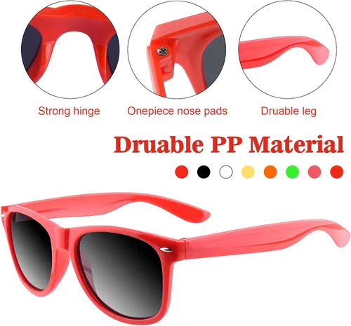 Miniatura 54 de TUPARKA Paquete de 20 lentes de sol para niños a granel para fiestas de verano en la piscina, fiestas de cumpleaños, bolsas de golosinas, color verde