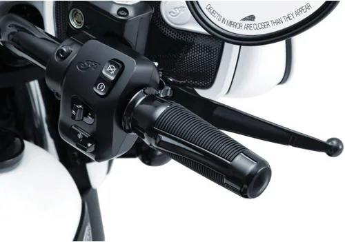 Miniatura 4 de Kuryakyn 5766 Accesorio para manillar de motocicleta: Phantom Hand Grips para motocicletas indias 2014-17, cromado, 1 par