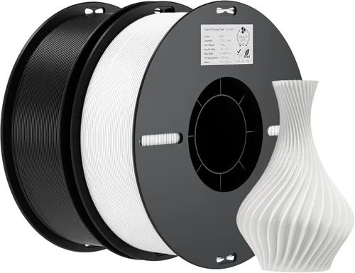 Miniatura 10 de Creality Filamento de impresora 3D, filamento de impresión 3D más resistente y fuerte, precisión +/- 0.001 in, 26.5 lbs, 4.4 lbs, 2 negros, 2