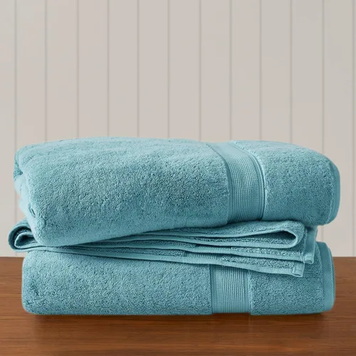 Madison Park Juego de 2 toallas de baño de 34 x 68 pulgadas, de 34 x 68 pulgadas, juego de toallas de baño 100% algodón, altamente absorbentes,