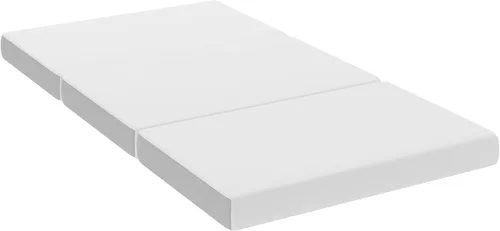 Miniatura 3 de Flash Furniture Cloud - Colchón de espuma viscoelástica de tres pliegues, colchón portátil en una caja, espuma certificada CertiPUR-US, 4 pulgadas