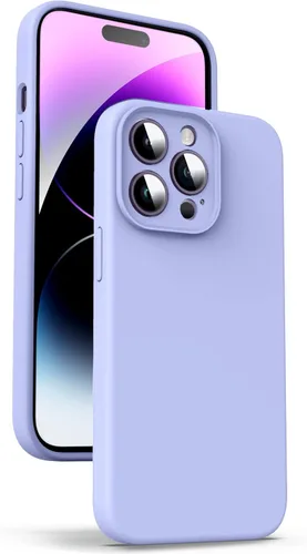 Miniatura 78 de Supdeal Funda de silicona líquida para iPhone 12 Pro Max, [protección de cámara] [antihuellas dactilares] [carga inalámbrica] Funda protectora de 4