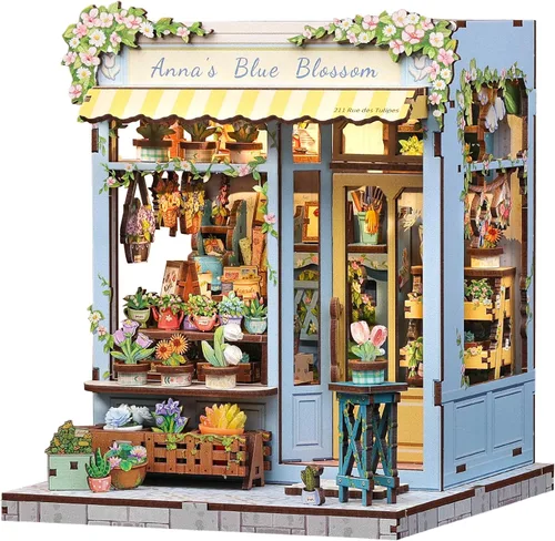 Kit de Rincón de Libros, Kits de Casa en Miniatura DIY para Adultos y Adolescentes, Casa de Muñecas Pequeña Booknook Casa de Jardín Estantería,