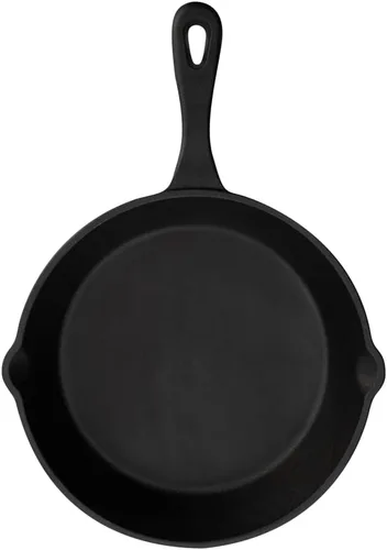 Miniatura 8 de Restaurantware Met Lux - Sartén de hierro fundido de 7.75 pulgadas, 1 sartén de hierro fundido pre-sazonado, con asa con boquillas para verter