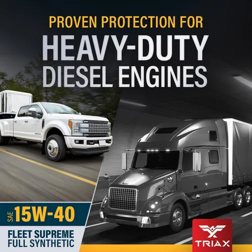 Miniatura 3 de Triax Fleet Supreme ESP 15W-40 API CK-4 Aceite de motor diésel completamente sintético, optimizado y potenciado por fricción con molibdeno