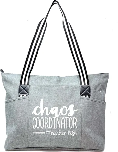 Miniatura 79 de Brooke & Jess Designs Teacher Tote Bag for Work - Teacher Handbag Gifts for Women, Teacher Bag Best Teacher Appreciation Gift