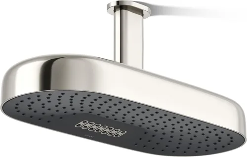 Miniatura 15 de KOHLER 26297-BL Statement™ Cabezal de lluvia oblongo, multifunción, 2.5 gpm, color negro mate
