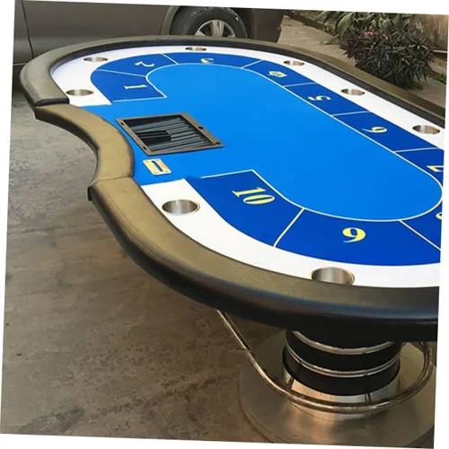 Miniatura 9 de Bandeja de fichas de póquer de plástico para mesa de Texas Holdem organizador de juegos de 14.76 x 9.84 x 1.96 pulgadas, accesorios duraderos