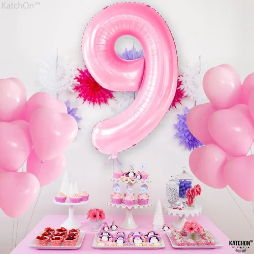 Miniatura 571 de KatchOn, Globo grande azul número 2 de 40 pulgadas Decoraciones de cumpleaños de Baby Shark para niño de 2 años Globo azul número 2 Globo