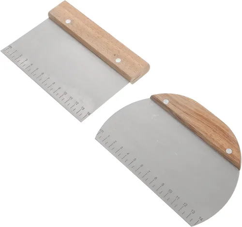 Raspador de tartas, 2 piezas de harina cortada de mantequilla, espátula para galletas, masa para hornear, pizza, herramientas con escamas, cortador