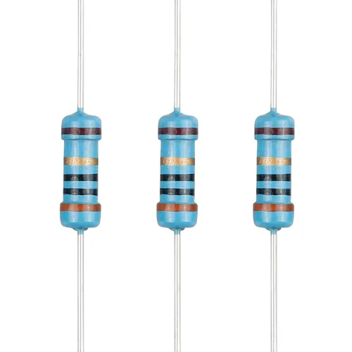 Miniatura 74 de 100 resistencias de 1 ohm 1/2 W (0.5 vatios) ±1% tolerancia de película metálica, resistencia fija de múltiples valores de resistencia opcional