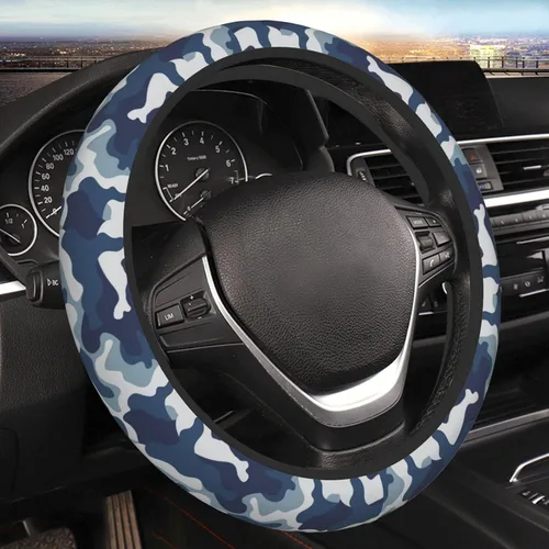 Miniatura 8 de Funda universal para volante de concientización del autismo para mujeres y hombres, protector universal de volante de 15 pulgadas, antideslizante