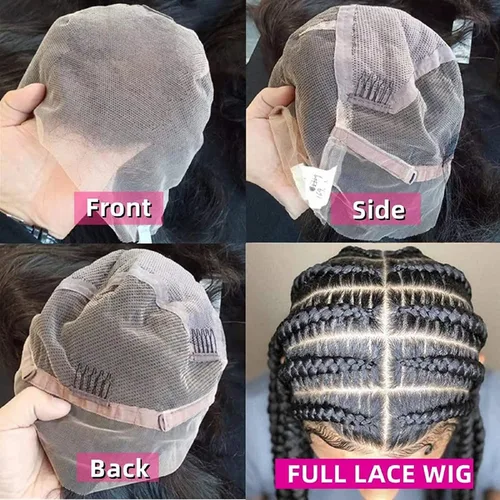 Miniatura 6 de Pelucas de Cabello Humano de Encaje Completo de 10 Pulgadas de Largo Liso HD Peluca de Encaje Completo Se Puede Trenzar Pre Desplumada Con Cabello