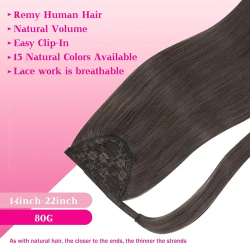 Miniatura 3 de Ve Sunny - Extensión de cabello humano real con pinza, extensiones de cabello lacio con clip, color marrón moca, 20 pulgadas, 2.82 oz