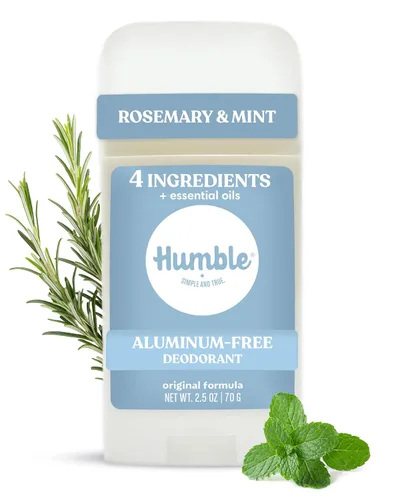 HUMBLE BRANDS - Desodorante sin aluminio de fórmula original. Control de olores de larga duración con bicarbonato de sodio y aceites esenciales,