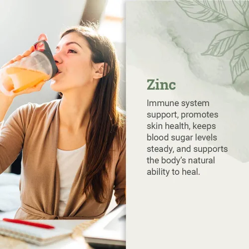 Sulfato de zinc líquido orgánico, suplementos de zinc puro para la salud de la piel, la función del sistema inmunológico y el crecimiento celular