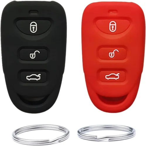 Miniatura 7 de Funda inteligente de silicona para llavero remoto compatible con Hyundai Accent Elantra Genesis Sonata Kia Forte Optima Rondo Sorento Spectra.