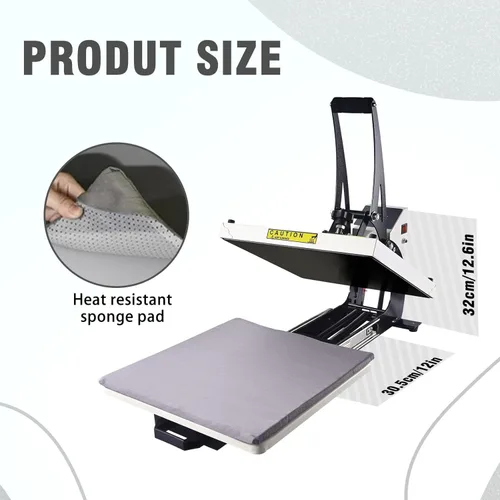 Miniatura 5 de ColorSub Prensa térmica de 15 x 15 pulgadas, máquina de prensa térmica de calidad industrial con cajón deslizante, máquina de prensa de calor