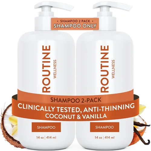 Miniatura 13 de Routine Wellness Champú voluminizador antiadelgazante para adelgazar el cabello y la pérdida de cabello – Aumenta tu confianza con bloqueadores