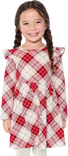 Miniatura 24 de The Children's Place Vestido diario estampado de manga larga para niñas de talla única y niños pequeños