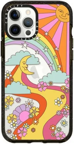 Miniatura 59 de Funda CASETiFY Impact para iPhone 12 Pro Max - Blanco Nubes - Negro Claro Nubes Blancas