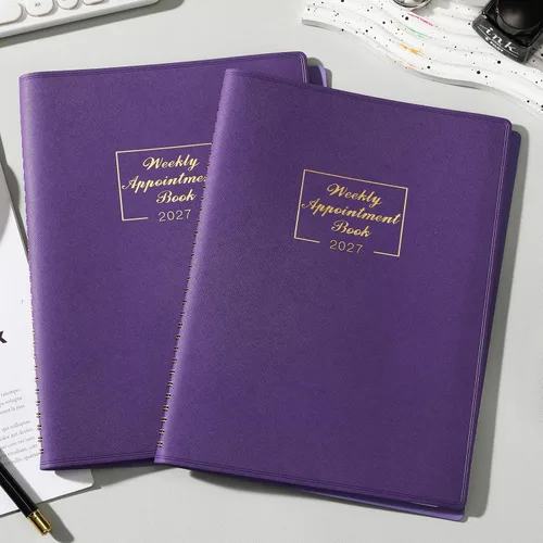 Miniatura 2 de Libro de citas semanal 2026 – Agenda diaria por hora 2026 de enero de 2026 a diciembre de 2026, 8.5 x 11 pulgadas, intervalo de 15 minutos, pestañas
