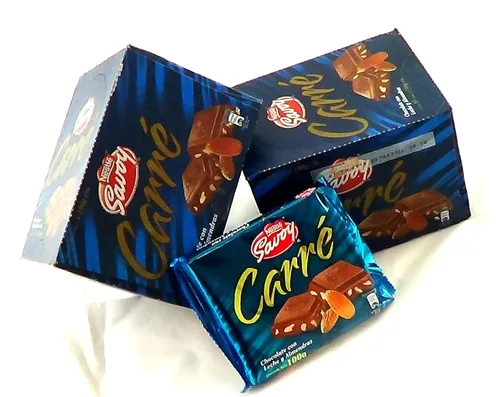 Miniatura 4 de Carré Autentico Chocolate Savoy Venezolano 1 Caja, 10 Bares (Hazelnuts)