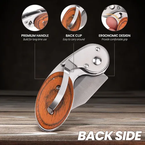 Miniatura 5 de ITOKEY Cuchillo de bolsillo pequeño para hombres y mujeres, cuchillos plegables EDC, herramienta de bolsillo cortacajas para uso diario, regalos