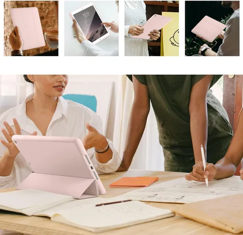 Miniatura 8 de kenke Funda para iPad de 6ª/5ª Generación (Modelo 2018/2017) de 9.7 Pulgadas con Soporte para Lápiz, Cubierta Inteligente Ligera con Soporte