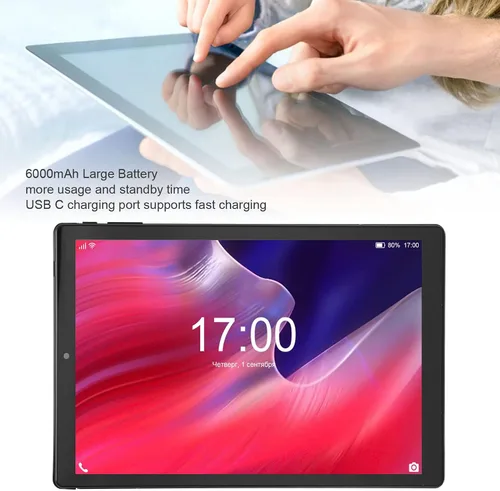 Miniatura 3 de Zopsc Tablet de 10 pulgadas, tableta de pantalla HD para niños, 3 GB de RAM 64 GB ROM 128 GB expandir, procesador Octa Core, batería de 6000 mAh
