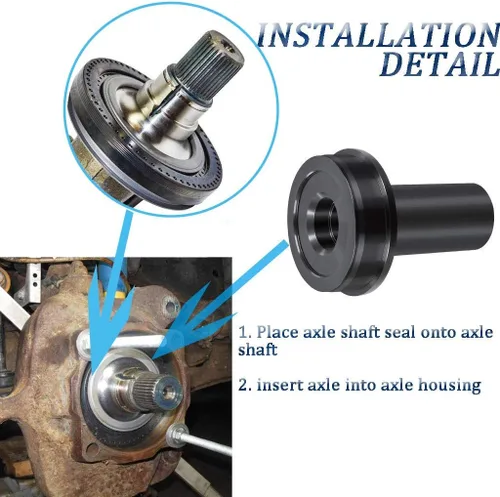 Miniatura 6 de Instalador de eje de eje 6695 para Ford 1998-2004 F-250 F-350 F-450 F550 4X4 Instalador de sello de aceite al vacío de nudillos de rueda