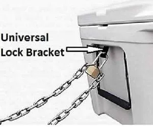 Miniatura 2 de El soporte de bloqueo de seguridad para hielo/enfriador se adapta a Yeti y muchos otros enfriadores con ranura de amarre