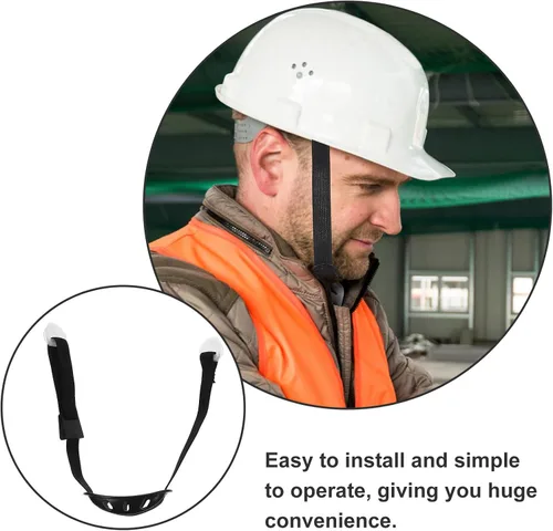 Miniatura 2 de DOITOOL Correa de barbilla ajustable para casco de seguridad, ajuste universal para cascos de construcción y deportes, correa de mandíbula elástica