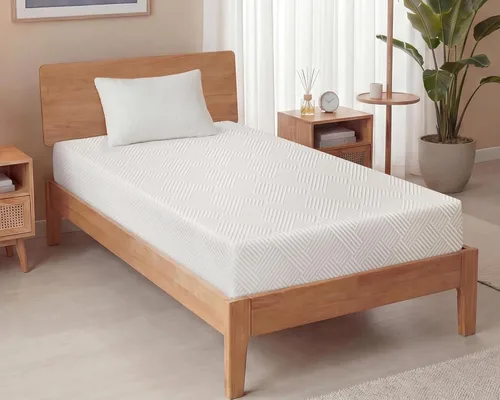 WEUP Colchón individual para niños de 8 pulgadas, colchón de espuma viscoelástica firme media en una caja para aliviar el dolor de espalda, sueño