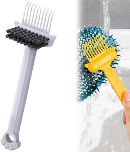 Miniatura 8 de Herramienta limpiadora de cepillos de cabello 2 en 1, elimina sin esfuerzo el cabello y el polvo de los peines, mini rastrillo de limpieza con púa