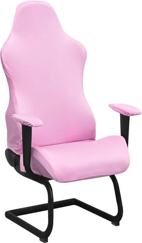 Miniatura 10 de BTSKY Fundas ergonómicas para silla de juegos de computadora de oficina, fundas elásticas de poliéster para silla reclinable de juegos de carreras
