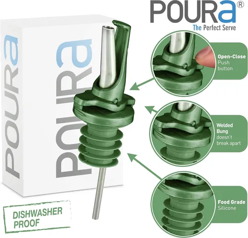 Miniatura 3 de Boquillas para botellas de aceite de oliva sin BPA, boquilla dispensadora de aceite de oliva a prueba de fugas con apertura y cierre higiénico