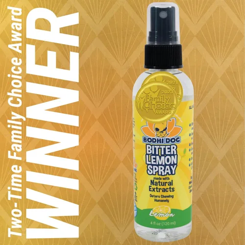 Miniatura 2 de Bodhi Dog Spray de limón amargo – Spray antimasticable para perros, gatos, cachorros y gatitos – Ayuda de entrenamiento para masticar – Seguro