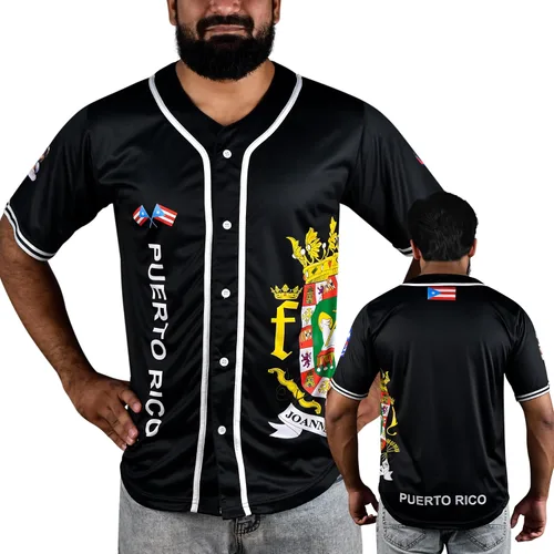 Miniatura 5 de fox & fury Camisetas de béisbol negras México, Guatemala, El Salvador, Honduras, Venezuela, Puerto Rico, Brasil, Cuba, Nicaragua