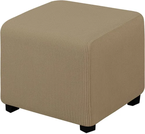 Miniatura 64 de Easy-Going Funda Elástica para Otomana Taburete de Almacenamiento Plegable Protector de Muebles Funda Rectangular Suave con Parte Inferior Elástica