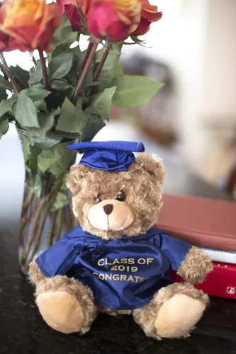 Miniatura 3 de Plushland Peluche de animal, juguetes de 12 pulgadas, regalo para el día de graduación, lo mejor para cualquier graduado de escuela, 12 pulgadas