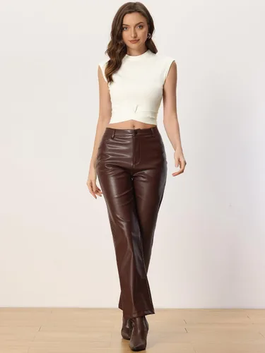 Miniatura 4 de Allegra K Chaleco de suéter sin mangas para mujer, casual, atado en la espalda, camiseta sin mangas recortada